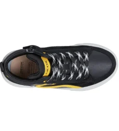 chaussures a lacets - - junior garcon - Synthétique - Noir - Geox