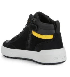 chaussures a lacets - - junior garcon - Synthétique - Noir - Geox