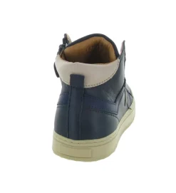 chaussures a lacets - - junior garcon - Cuir - Bleu - Bisgaard