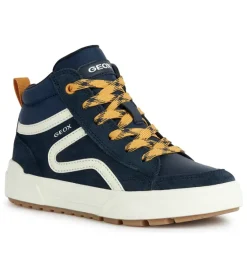 chaussures a lacets - - junior garcon - Synthétique - Bleu Marine - Geox