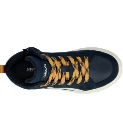 chaussures a lacets - - junior garcon - Synthétique - Bleu Marine - Geox