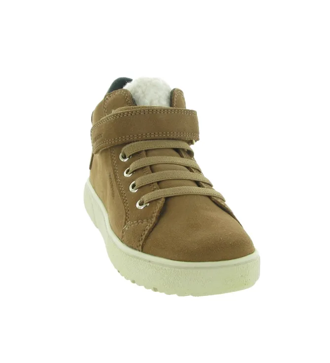 chaussures a scratch - Chaussures à scratch - junior fille - Nubuck - Marron - Geox