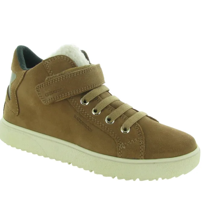 chaussures a scratch - Chaussures à scratch - junior fille - Nubuck - Marron - Geox