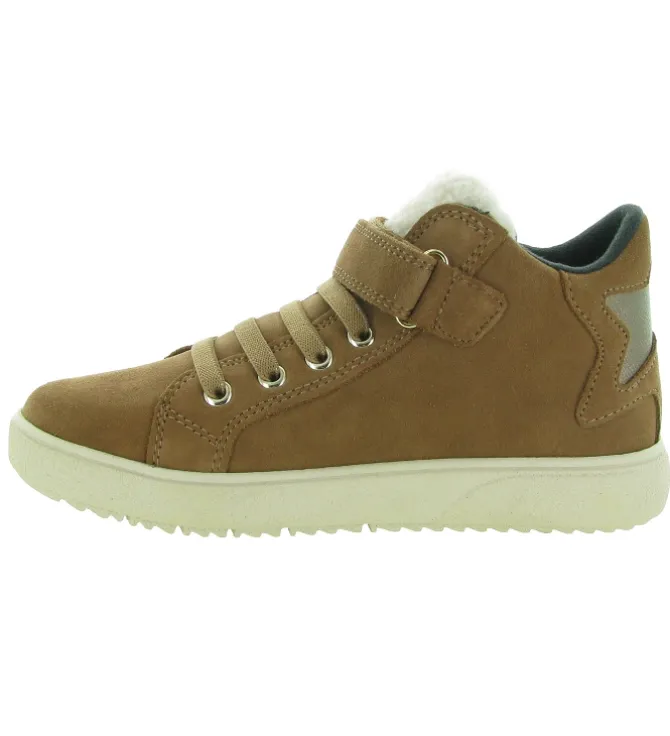chaussures a scratch - Chaussures à scratch - junior fille - Nubuck - Marron - Geox