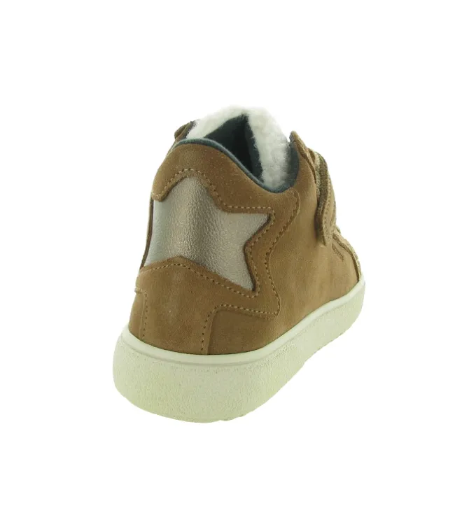 chaussures a scratch - Chaussures à scratch - junior fille - Nubuck - Marron - Geox