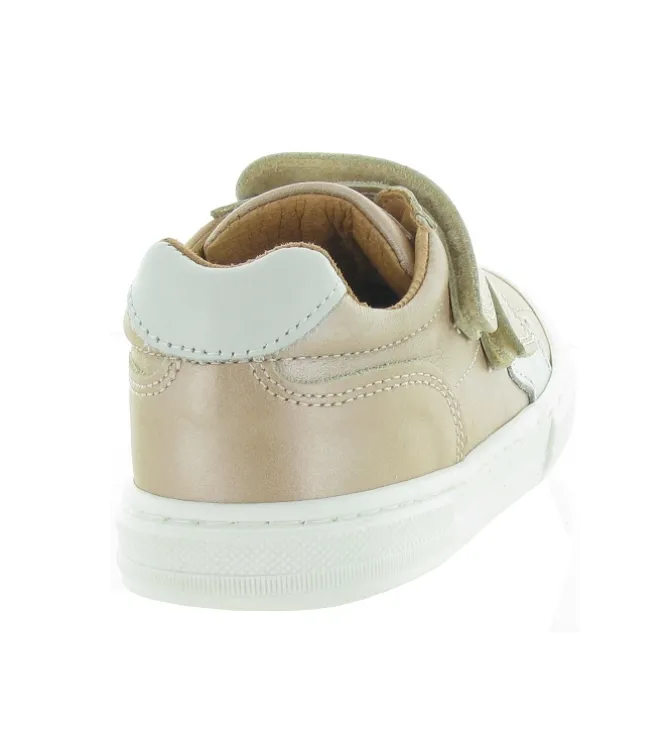 chaussures a scratch - - junior fille - Cuir - Rose - Bisgaard