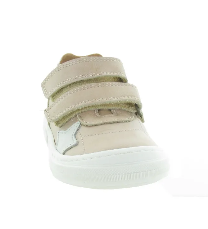 chaussures a scratch - - junior fille - Cuir - Rose - Bisgaard