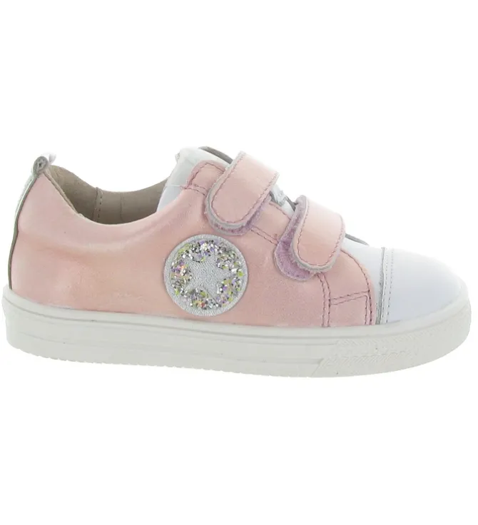 chaussures a scratch - - junior fille - Cuir - Rose - Acebos