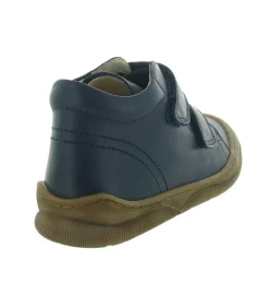 chaussures a scratch - - junior garcon - Cuir - Bleu Marine - Naturino