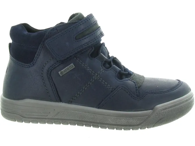 chaussures a scratch - - junior garcon - Cuir - Bleu Marine - Superfit