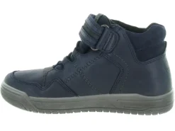 chaussures a scratch - - junior garcon - Cuir - Bleu Marine - Superfit