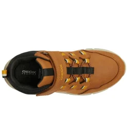 chaussures a scratch - - junior garcon - Nubuck - Marron - Geox