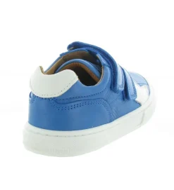 chaussures a scratch - - junior garcon - Cuir - Bleu - Bisgaard