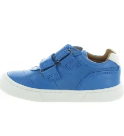chaussures a scratch - - junior garcon - Cuir - Bleu - Bisgaard