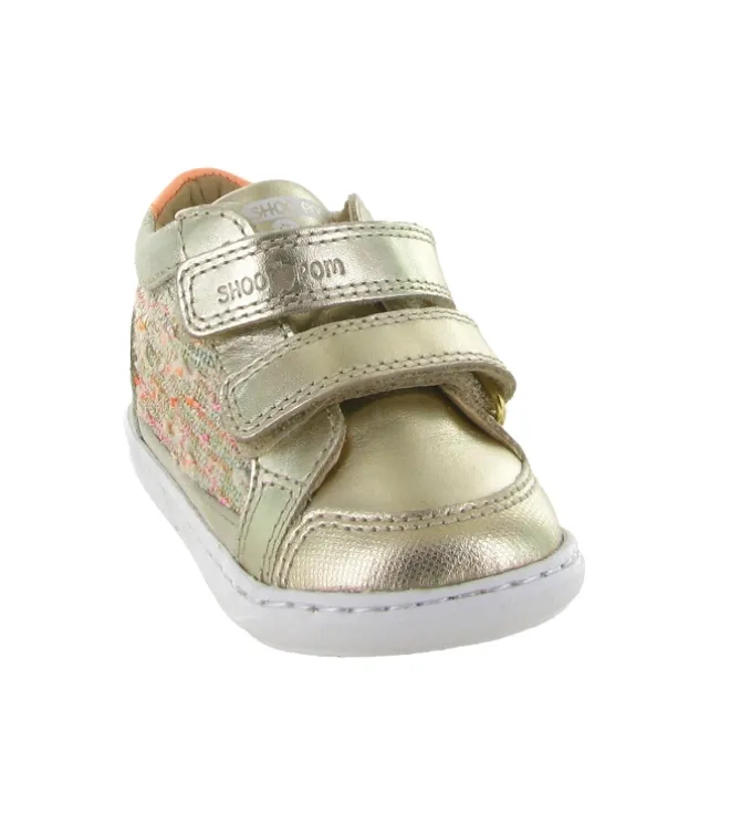 chaussures bebe du 18 au 27 - - bebe fille - Cuir - Or - Shoo pom
