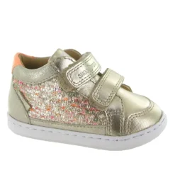 chaussures bebe du 18 au 27 - - bebe fille - Cuir - Or - Shoo pom