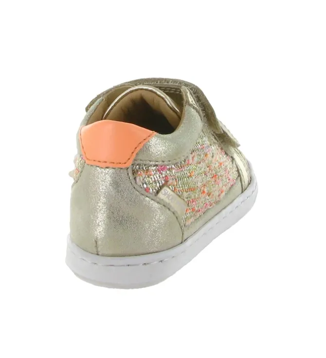 chaussures bebe du 18 au 27 - - bebe fille - Cuir - Or - Shoo pom
