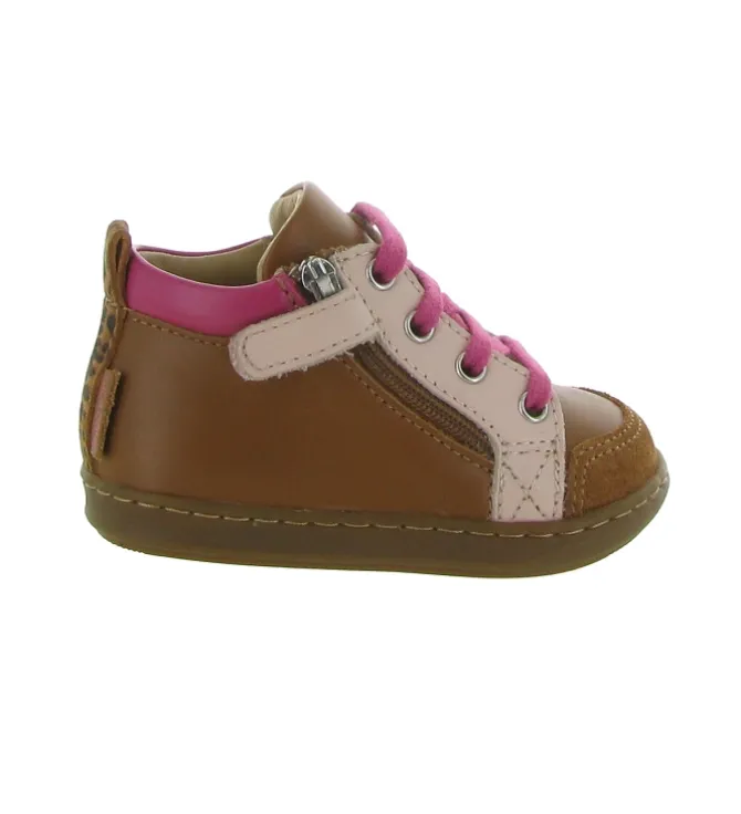 chaussures bebe du 18 au 27 - - bebe fille - Cuir - Marron - Shoo pom