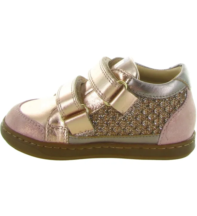 chaussures bebe du 18 au 27 - - bebe fille - Cuir - Rose - Shoo pom