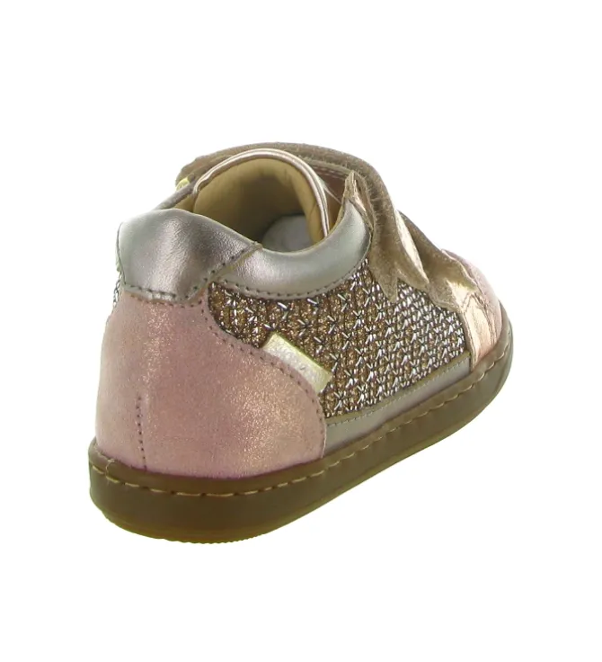 chaussures bebe du 18 au 27 - - bebe fille - Cuir - Rose - Shoo pom
