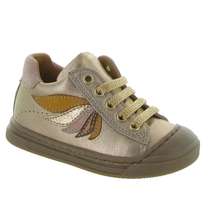 chaussures bebe du 18 au 27 - - bebe fille - Cuir - Or - Babybotte