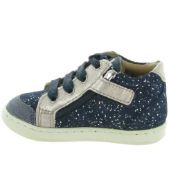 chaussures bebe du 18 au 27 - - bebe fille - Cuir - Bleu Marine - Shoo pom