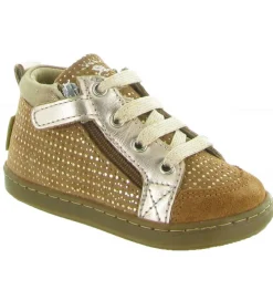 chaussures bebe du 18 au 27 - - bebe fille - Cuir - Camel - Shoo pom