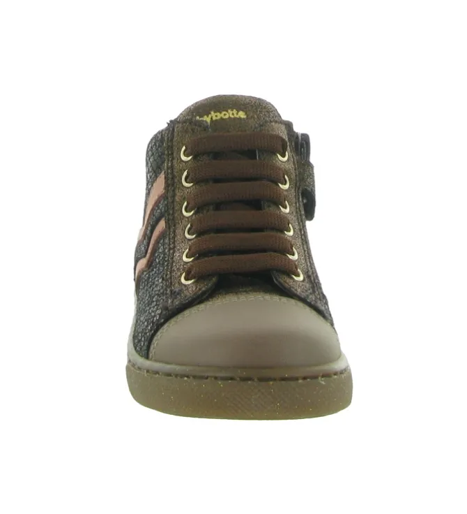 chaussures bebe du 18 au 27 - - bebe fille - Cuir - Bronze - Babybotte