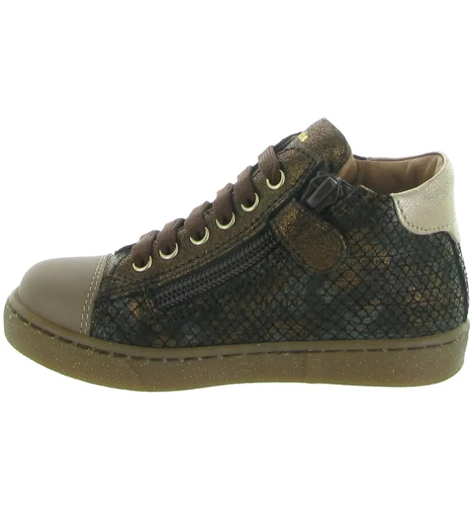 chaussures bebe du 18 au 27 - - bebe fille - Cuir - Bronze - Babybotte