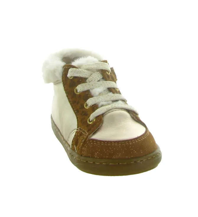 chaussures bebe du 18 au 27 - - bebe fille - Cuir - Bronze - Shoo pom