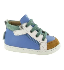 chaussures bebe du 18 au 27 - - bebe garcon - Nubuck - Bleu - Shoo pom