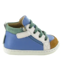 chaussures bebe du 18 au 27 - - bebe garcon - Nubuck - Bleu - Shoo pom