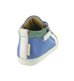 chaussures bebe du 18 au 27 - - bebe garcon - Nubuck - Bleu - Shoo pom
