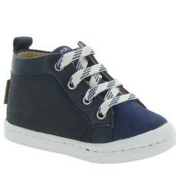 chaussures bebe du 18 au 27 - - bebe garcon - Cuir - Bleu - Shoo pom