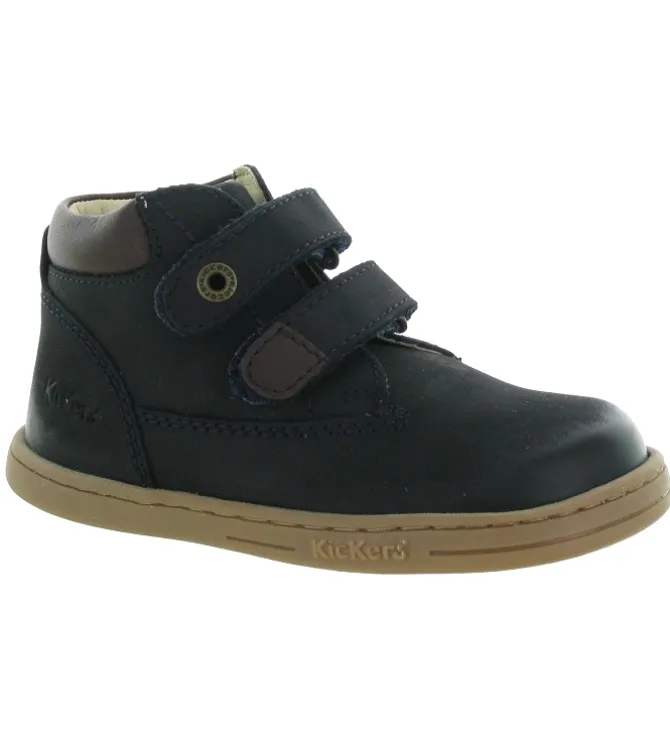 chaussures bebe du 18 au 27 - - bebe garcon - Cuir - Bleu Marine - Kickers