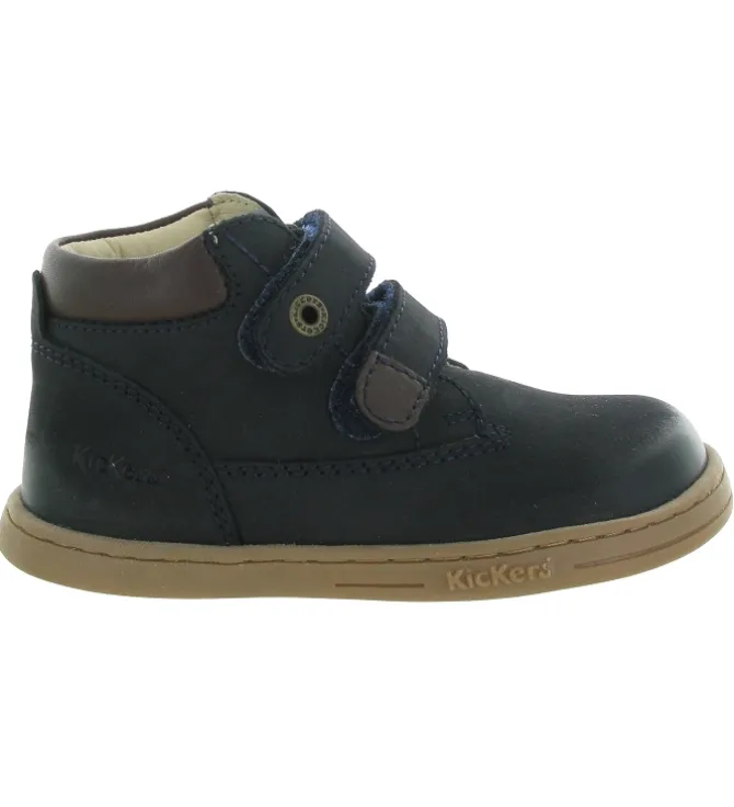 chaussures bebe du 18 au 27 - - bebe garcon - Cuir - Bleu Marine - Kickers