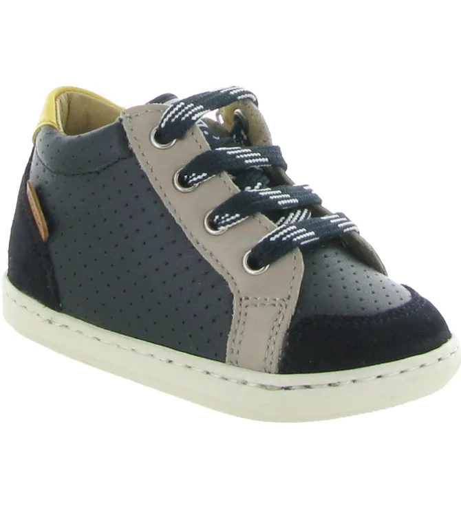 chaussures bebe du 18 au 27 - - bebe garcon - Cuir - Bleu Marine - Shoo pom