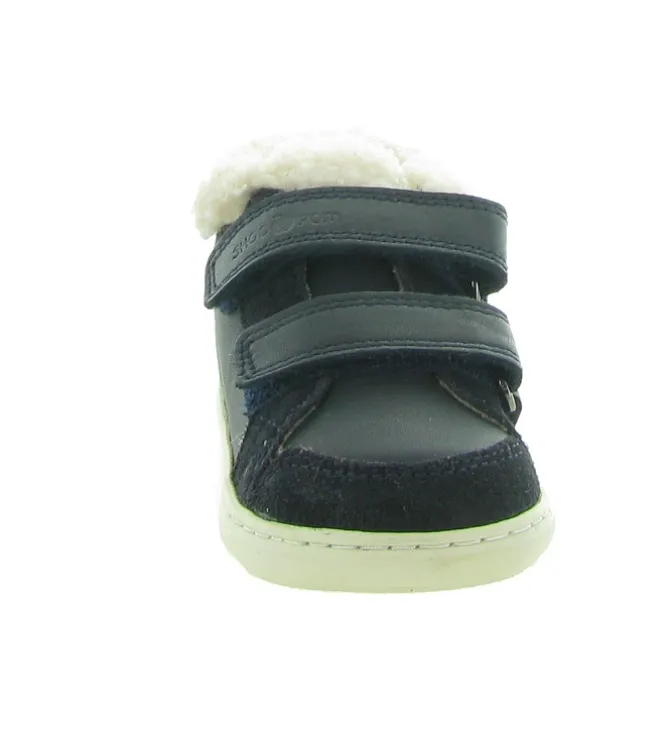 chaussures bebe du 18 au 27 - - bebe garcon - Cuir - Bleu - Shoo pom