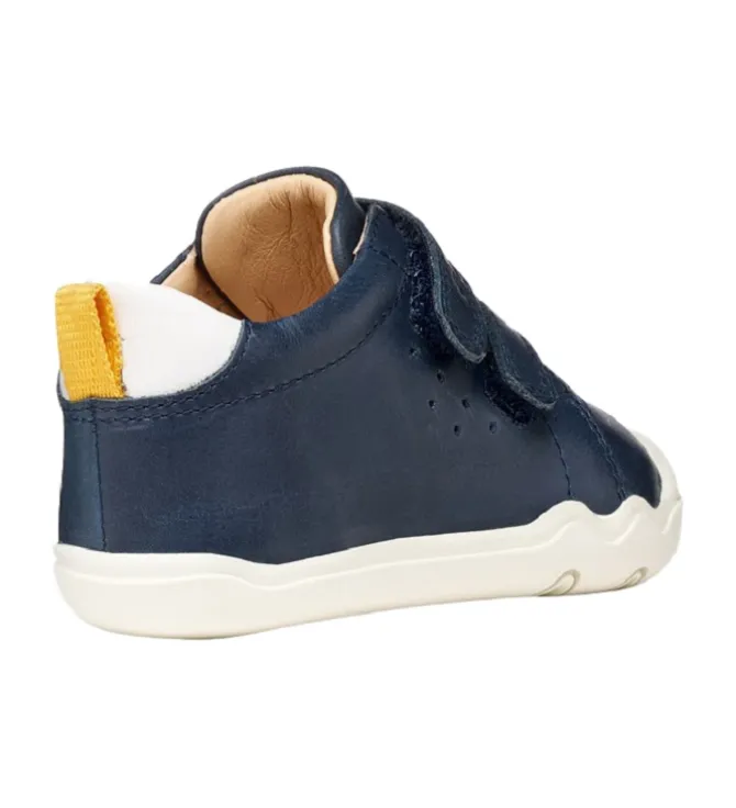 chaussures bebe du 18 au 27 - Semelle souple - bebe garcon - Cuir - Bleu Marine - Geox