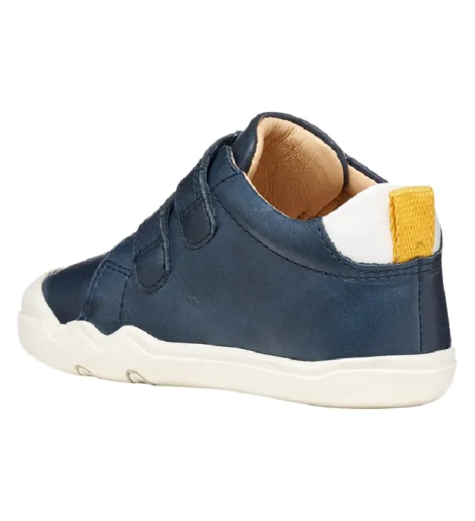 chaussures bebe du 18 au 27 - Semelle souple - bebe garcon - Cuir - Bleu Marine - Geox