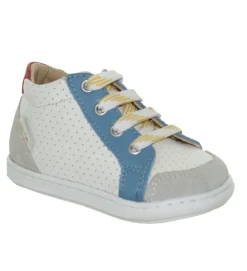 chaussures bebe du 18 au 27 - Semelle souple - bebe garcon - Nubuck - Gris - Shoo pom