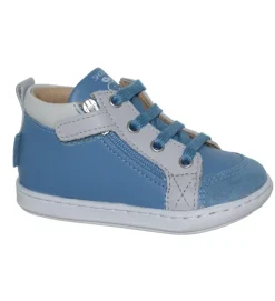 chaussures bebe du 18 au 27 - Semelle souple - bebe garcon - Nubuck - Bleu - Shoo pom