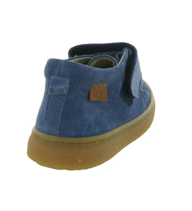 chaussures bebe du 18 au 27 - Semelle souple - bebe garcon - Cuir - Bleu - Naturino