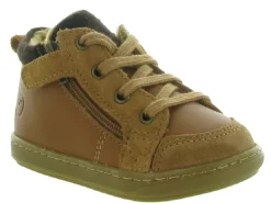 chaussures bebe du 18 au 27 - Semelle souple - bebe garcon - Cuir - Marron - Shoo pom