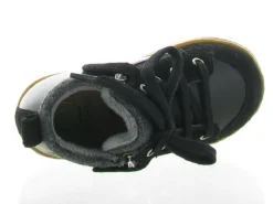 chaussures bebe du 18 au 27 - Semelle souple - bebe garcon - Cuir - Noir - Shoo pom