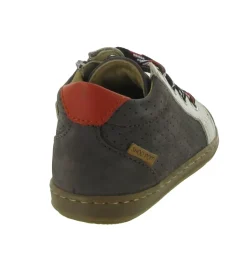 chaussures bebe du 18 au 27 - Semelle souple - bebe garcon - Cuir - Gris - Shoo pom