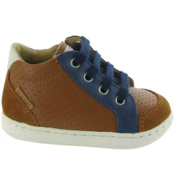 chaussures bebe du 18 au 27 - Semelle souple - bebe garcon - Cuir - Marron - Shoo pom