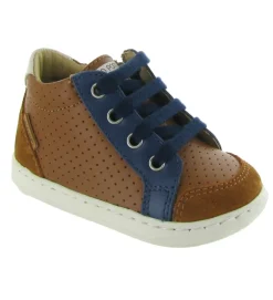 chaussures bebe du 18 au 27 - Semelle souple - bebe garcon - Cuir - Marron - Shoo pom
