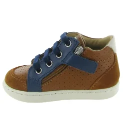 chaussures bebe du 18 au 27 - Semelle souple - bebe garcon - Cuir - Marron - Shoo pom