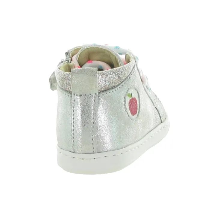 chaussures bebe du 18 au 27 - Semelle souple - bebe fille - Cuir laminé - Camel - Shoo pom
